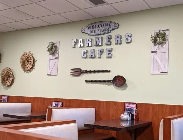 Inside Farmer's Cafe in Carleton, MI